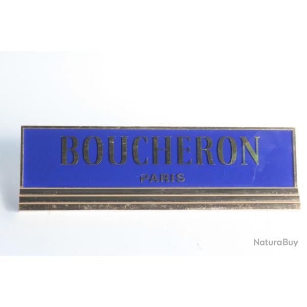 BOUCHERON Paris Plaque publicitaire Bijoux Montre