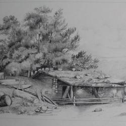Dessin original Alexandre CALAME