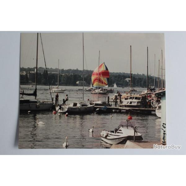 Photographie d'art Lac de Gen�ve L�man Eaux Vives Emgel 1983 Suisse