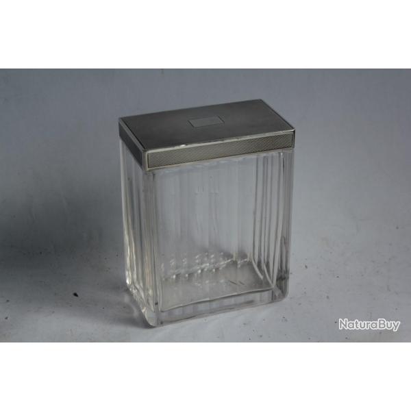 Boite cristal argent anglais