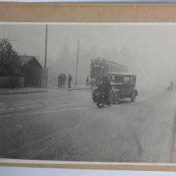 Photographie Accident automobile moto Tram Police Canton Genève Suisse