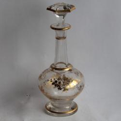 Carafe cristal or XIXe si&egrave;cle