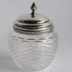 Sucrier cristal argent