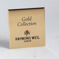 RAYMOND WEIL Plaque publicitaire montres Gold collection