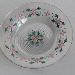 Petite assiette verre émaillé