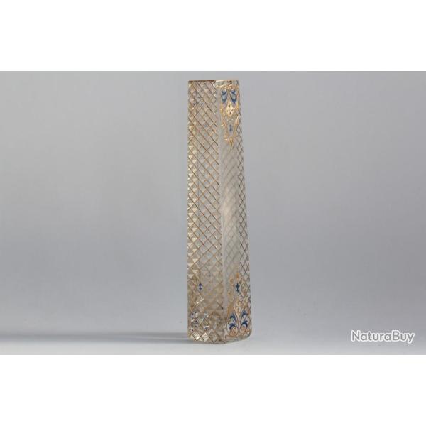 Vase cristal taill� �maill�