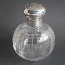 Flacon à parfum cristal et argent