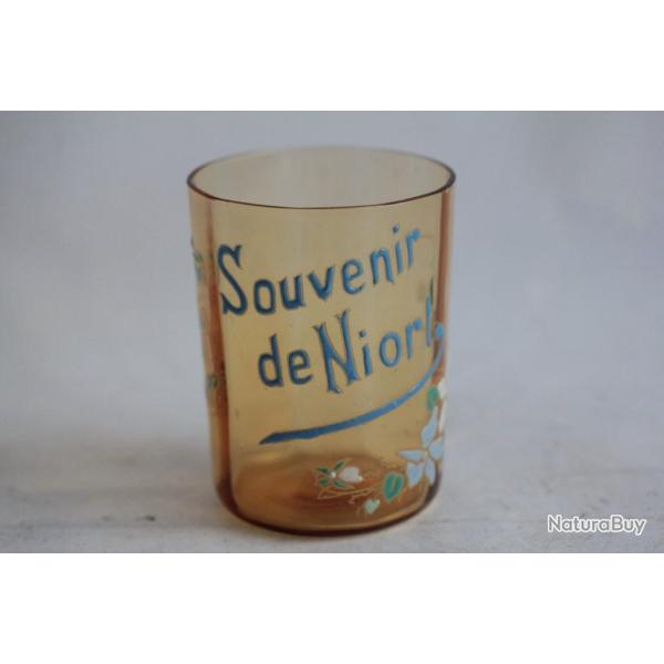Verre �maill� Souvenir de Niort