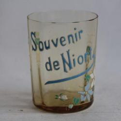 Verre émaillé Souvenir de Niort