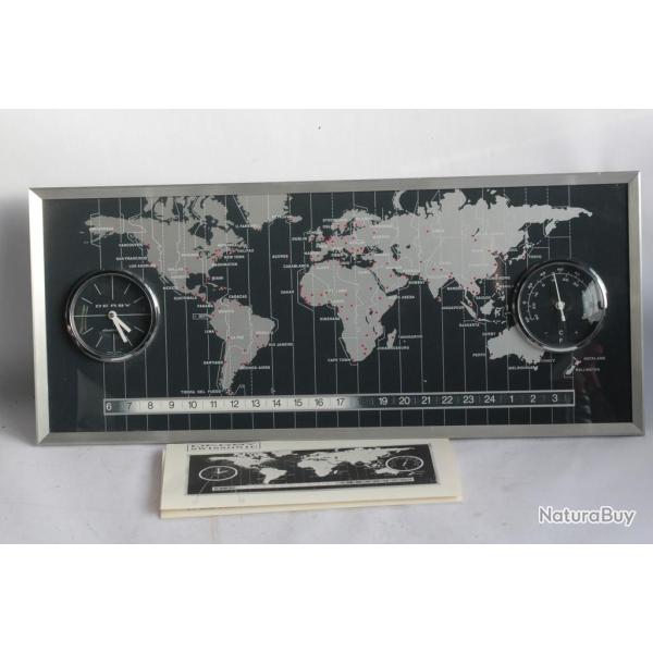 Pendule murale Derby electronic World timer vintage 1970