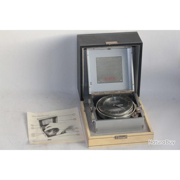 Pendule de Marine Derby Swissonic Quartz vintage 1970 Clock