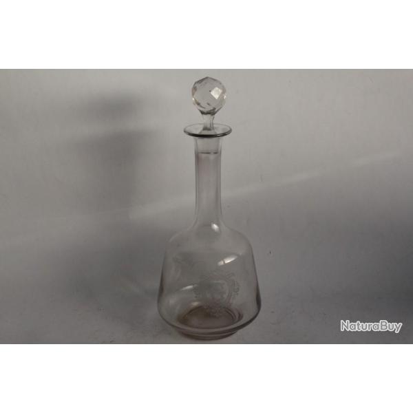 Ancienne Carafe cristal grav� monogramme G