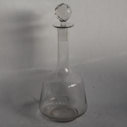 Ancienne Carafe cristal gravé monogramme G