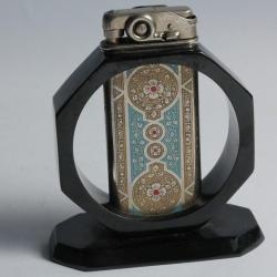 Briquet de table acier gravé 1930