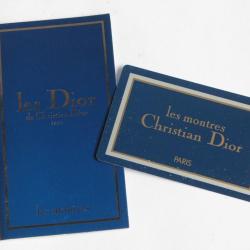 CHRISTIAN DIOR Carte de garantie pour montre