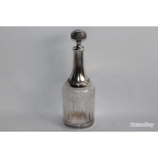 Carafe � liqueur cristal et argent France