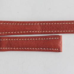 BREITLING Bracelet montre cuir marron 19 mm