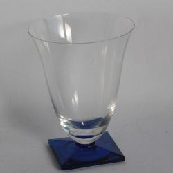 SEVRES Verre cristal Luna bleu cobalt 11,6 cm