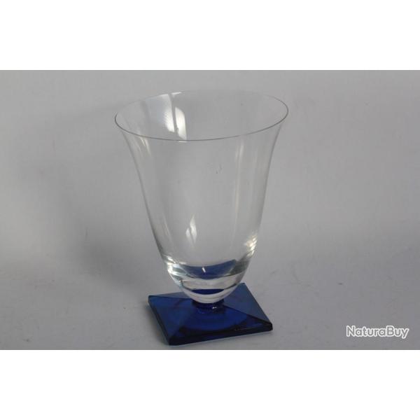 SEVRES Verre cristal Luna bleu cobalt 11,6 cm