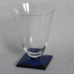 SEVRES Verre cristal Luna bleu cobalt 10,6 cm