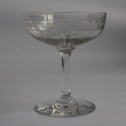 Coupe &agrave; champagne cristal grav&eacute; Empire verre