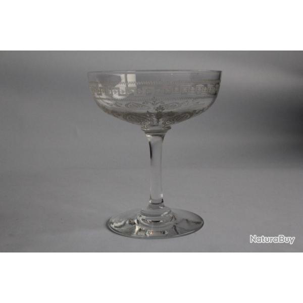 Coupe � champagne cristal grav� Empire verre