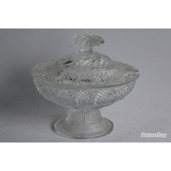 Confiturier en cristal Charles X