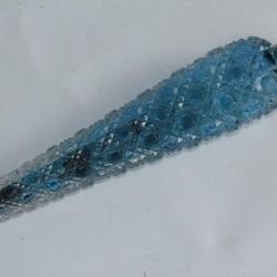 Flacon &agrave; sel cristal taill&eacute; et argent