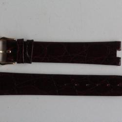 RAYMOND WEIL Bracelet pour montre croco bordeaux 16 mm