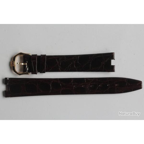 RAYMOND WEIL Bracelet pour montre croco marron fonc� 16 mm