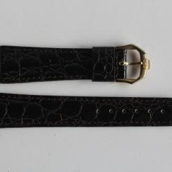 RAYMOND WEIL Bracelet pour montre cuir marron foncé 18 mm