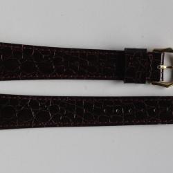 RAYMOND WEIL Bracelet pour montre cuir bordeaux brillant 18 mm