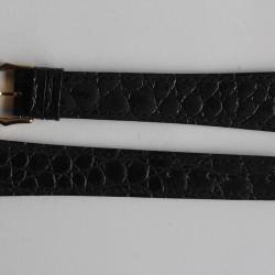 RAYMOND WEIL Bracelet pour montre cuir noir 18 mm