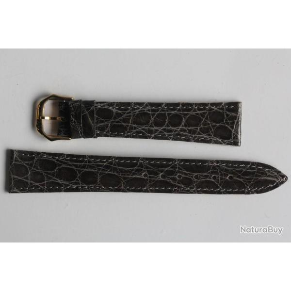 RAYMOND WEIL Bracelet pour montre croco gris 18 mm