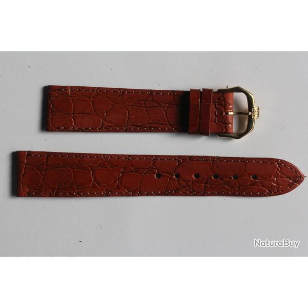 RAYMOND WEIL Bracelet pour montre cuir marron 18 mm