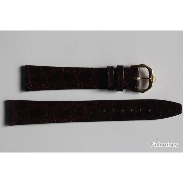 RAYMOND WEIL Bracelet pour montre cuir bordeaux brillant 17 mm