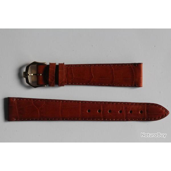 RAYMOND WEIL Bracelet pour montre cuir marron 17 mm