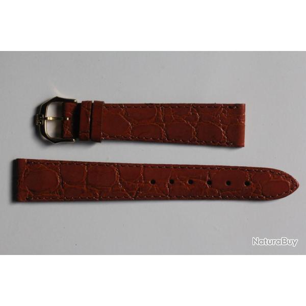 RAYMOND WEIL Bracelet pour montre cuir marron 17 mm