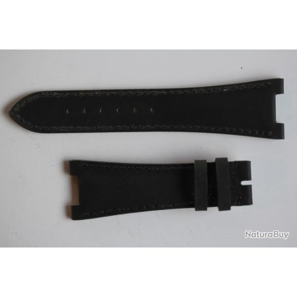 PATEK PHILIPPE Bracelet montre silicone noir 25 mm