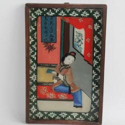 Peinture fixée sous verre Chine