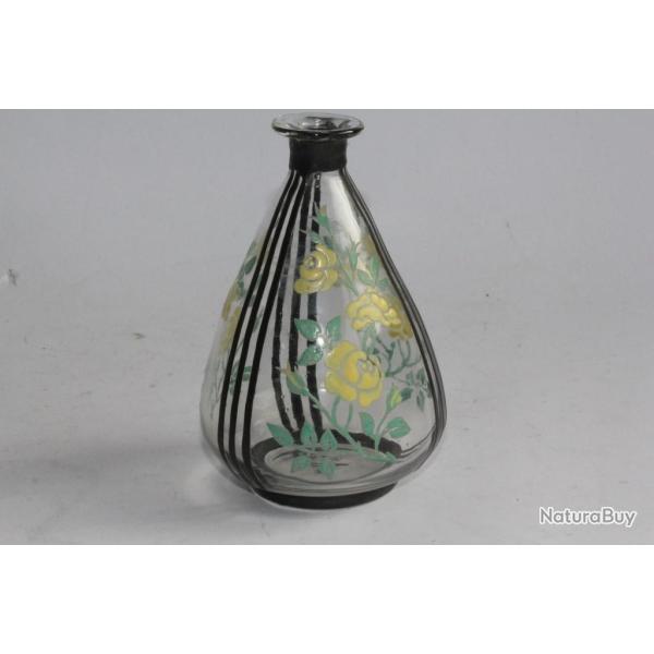 Vase verre �maill� Willy Meitzen Fritz Heckert