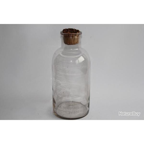 Ancien pot � confiserie verre J.F. Deshusses � Versoix Suisse