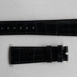 PATEK PHILIPPE Bracelet montre cuir bleu brillant 20 mm