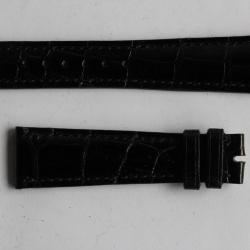 PATEK PHILIPPE Bracelet montre cuir noir brillant 20 mm
