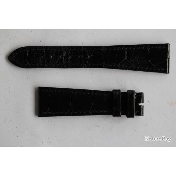 PATEK PHILIPPE Bracelet montre cuir brun brillant 21 mm