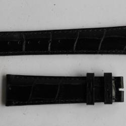 PATEK PHILIPPE Bracelet montre cuir noir 20 mm