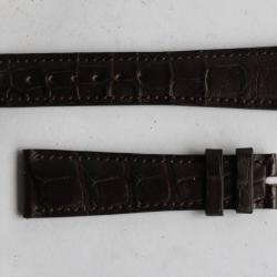 PATEK PHILIPPE Bracelet montre cuir brun 20 mm