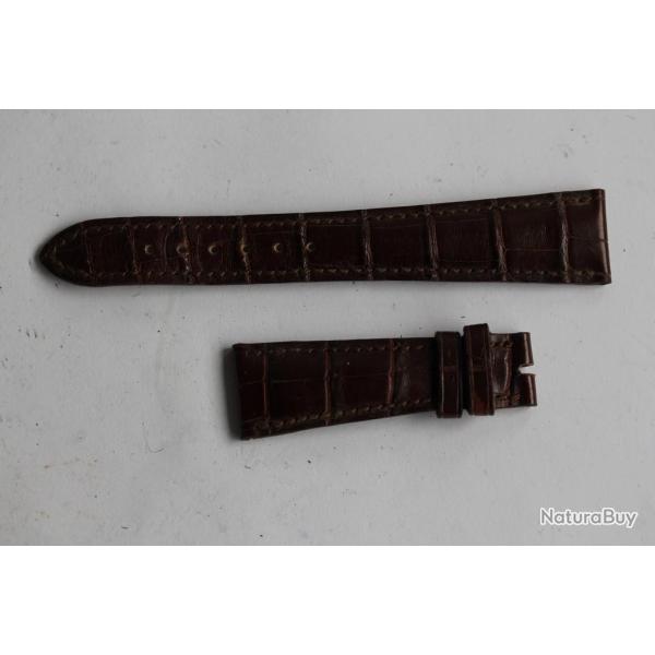 PATEK PHILIPPE Bracelet montre cuir brun 21 mm