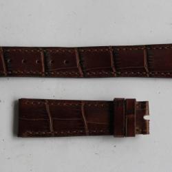 PATEK PHILIPPE Bracelet montre cuir brun 19 mm
