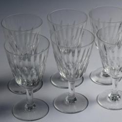 BACCARAT 6 Verres à porto cristal Casino 11 cm